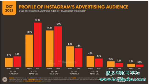 Instagram 广告受众的个人资料